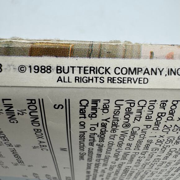 Uncut Better Homes Butterick 6656 Fabric Box Pattern 1988 Round Oval Heart Shape - Picture 7 of 8